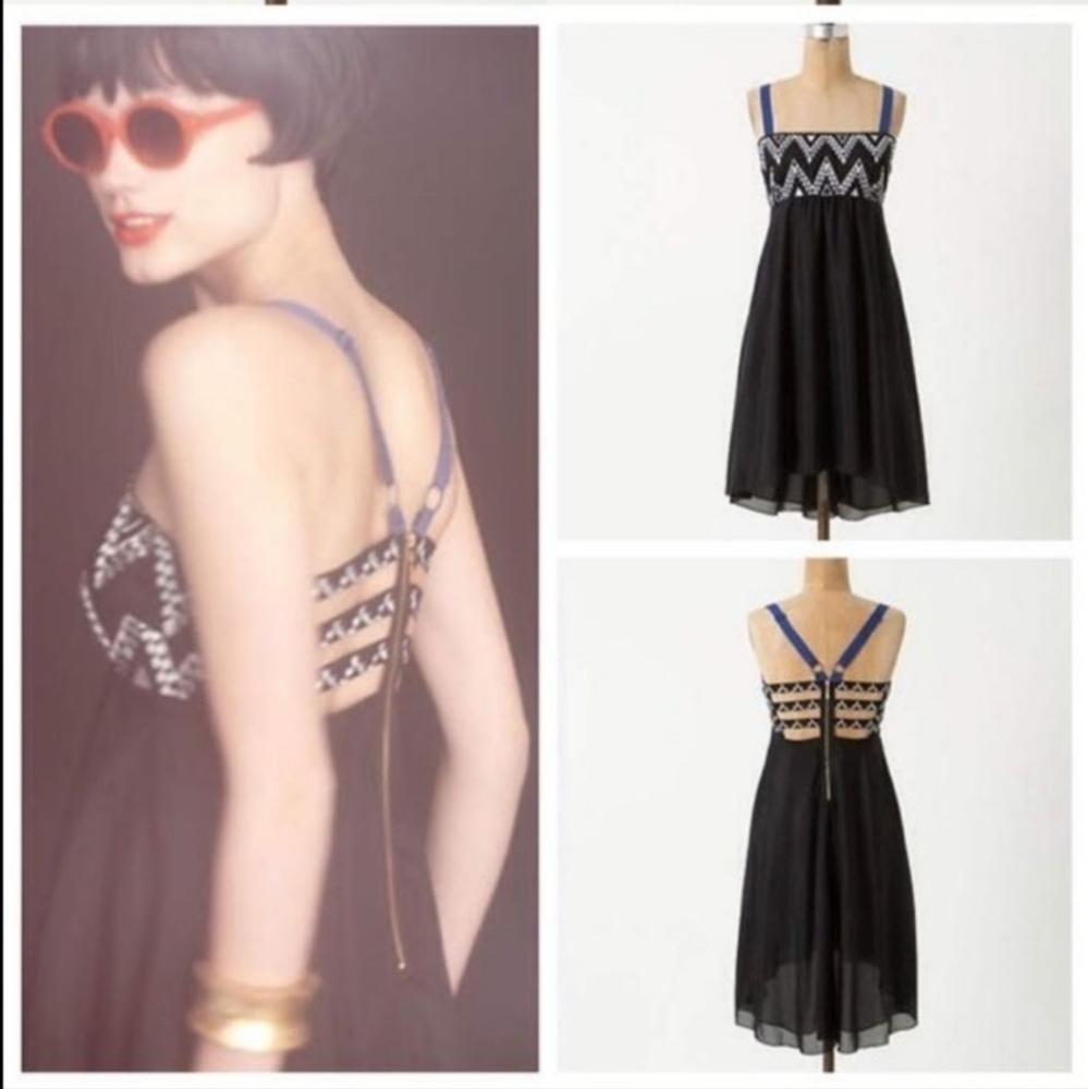 Anthropologie Leifnotes Racerback Strappy Dress Size 4